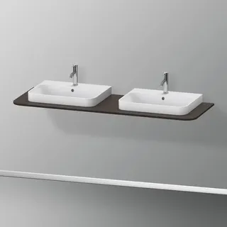 Duravit Waschtisch-Konsole 2 Ausschnitte 160 x 55 cm Nussbaum gebürstet