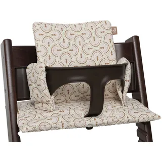 Jollein Sitzverkleinerer für Hochstuhl - Leicht Abwischbar - Weich - Sitzkissen Kinderstuhl - 27x45x2cm - Soft Plumes
