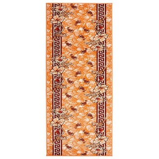 Teppich Teppichläufer BCF Terrakottarot 100x300 cm, furnicato, Rechteckig bunt