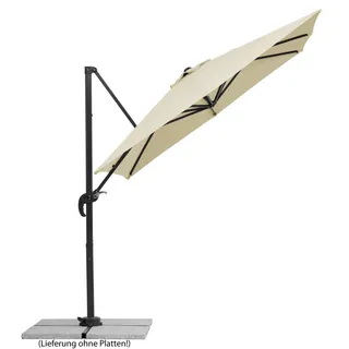 Schneider Schirme Rhodos Junior 230 x 230 cm natur inkl. Ständer und Schutzhülle