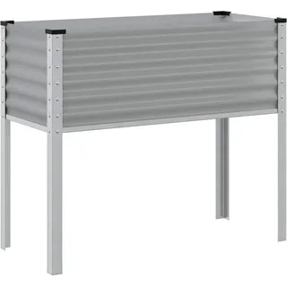 vidaXL Pflanzkübel 100 x 45 x 90 cm Grau