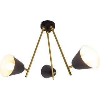 NÄVE Wandleuchte + Deckenleuchte, Triton schwarz