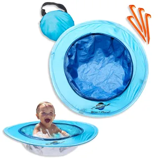 Smart-Planet Planschbecken Kinder Baby Pop-up Pool blau 70 x 70 cm | Baby Pool, Strandpool, Wurfpool, faltbar, Kleinkinder, Garten, Tragetasche Kinder, to Go, Planschbecken, reißfest, robust