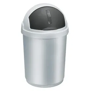 Curver Mülleimer 50 l Silber