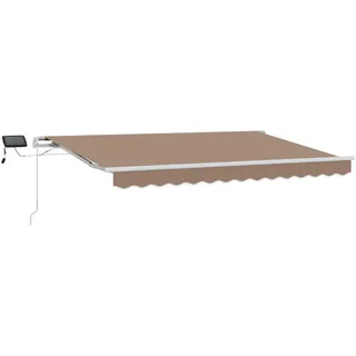 vidaXL Ausziehbare Markise 300 x 250 cm taupe
