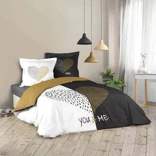 Douceur d'intérieur Bettwäsche-Set Baumwolle 240 x 220 cm