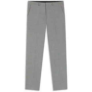 Hugo Slim Fit Anzughose aus Woll-Mix Modell 'HESTEN', Silber, 94
