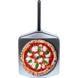 Ooni Pizzaschaufel 40 cm – Pizzaschieber aus superglattem Aluminium mit langem Griff – Pizzaschaufel zum Schieben, Wenden und Herausnehmen von Pizzen Zubehör