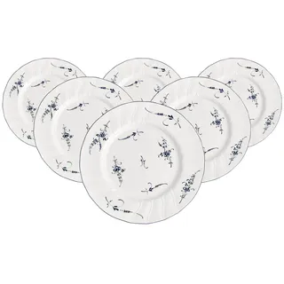 Villeroy & Boch Speiseteller Vieux Luxembourg 26 cm blau/weiß 6er Set