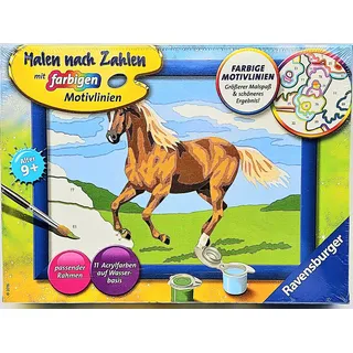 Malen nach Zahlen Pferd Landschaft Ravensburger Set für Kinder 9 Jahre NEU & OVP