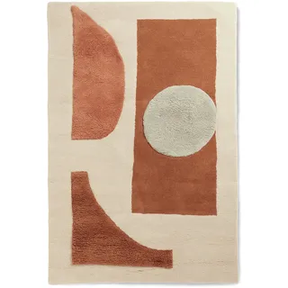 Ferm Living - Bloco Tuftteppich, blush, 120 x 180 cm