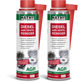 MATHY-AGR Diesel Abgasrückführventil Reiniger, 2 x 300ml, Dieseladditiv