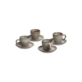 Zeller Espresso-Set taupe Keramik - taupe