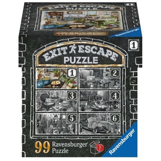 Ravensburger Puzzle 99 Teile Ravensburger Puzzle Exit Im Gutshaus Teil 1 Küche 16877, 99 Puzzleteile