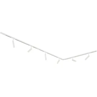 QAZQA - Modern Modernes Schienensystem Komplettset I Spotlight I Deckenspot I Deckenstrahler I Strahler mit 6 weißen Spot I Spotlight I Deckenspot I Deckenstrahler I Strahler I Lampe I Leuchten 1-phas