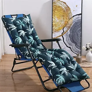 Morbuy Deckchair Auflagen für Gartenliegen, Sonnenliege Kissen Tragbare Garten Innenhof Gepolstertes Bett Relax-Liegestuhl Sitzauflage für Wohnzimmer,Deckchair, Innen, Außen (53x53cm,Blatt)