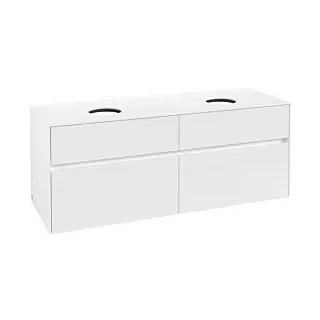 Waschbeckenunterschrank 140 x 55 cm White Matt