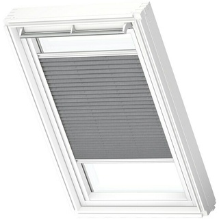 Velux Dachfensterplissee FHL MK06 1282SWL  (Farbe: Grau - 1282SWL, Farbe Schiene: Weiß, Manuell)