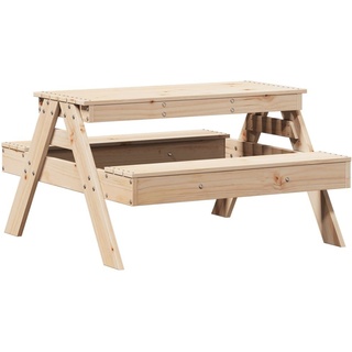 vidaXL Picknicktisch für Kinder 88x97x52 cm Massivholz Kiefer