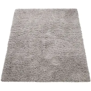 KADIMA DESIGN Hochflorteppich 120 x 160 cm Grau