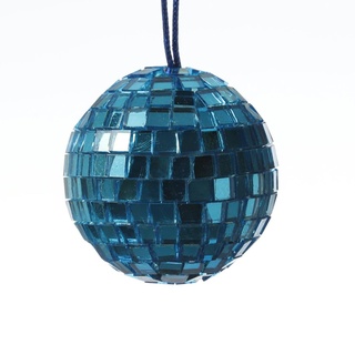 Weihnachtsbaumschmuck Discokugel Spiegelkugel Baumkugel D: 5cm blau