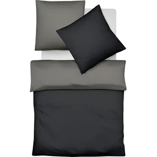 FLEURESSE Lech W 4158 silber-granit 135 x 200 cm + 80 x 80 cm