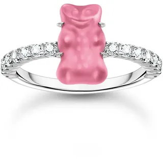 Thomas Sabo Ring 925 Sterlingsilber Pink/Silber Gr. 54