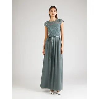 Swing Abendkleid Maxi Grau 44