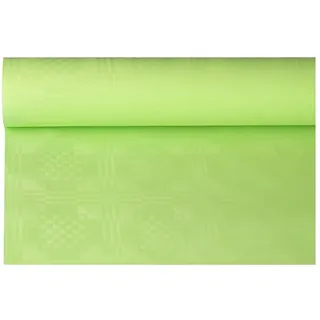 Papstar Papiertischtuch mit Damastprägung 8 m x 1,2 m limonengrün
