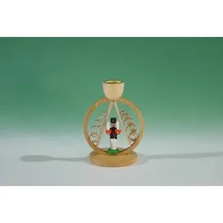 Kerzenhalter Ring mit Spanbaum Bergmann NEU 7,5 cm Kerzenring Bergmannsfigur