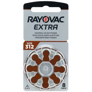 Rayovac Typ 312 180 mAh 8 St.