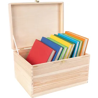 Creative Deco Holzkiste 40 x 30 x 24 cm 1-tlg. natur