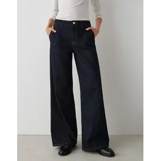 Opus Wide Fit Jeans mit Eingrifftaschen Modell MIVA sense', Dunkelblau, 36/32