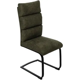 Novel Schwingstuhl, Grün, Metall, Textil, U-Form, 47x106x63 cm, Stoffauswahl, Esszimmer, Stühle, Esszimmerstühle, Schwingstühle