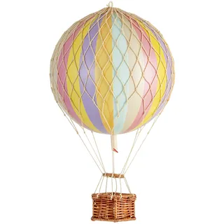 Authentic Models - Travels Light - Heißluftballon - Ballon - Regenbogen - pastell - Ø 18 cm