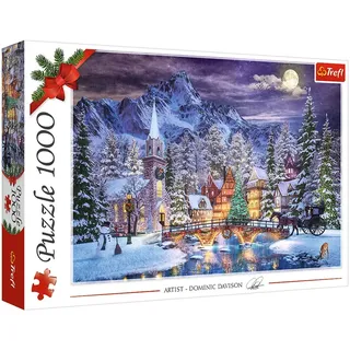 Trefl Puzzle Trefl 10629 Dominic Davison Weihnachts Atmosphäre, 1000 Puzzleteile, Made in Europe bunt
