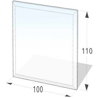 Lienbacher Funkenschutzplatte Glasbodenplatte Rechteck 6mm Stärke