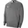 Fleece Crew charcoal heathr/white L