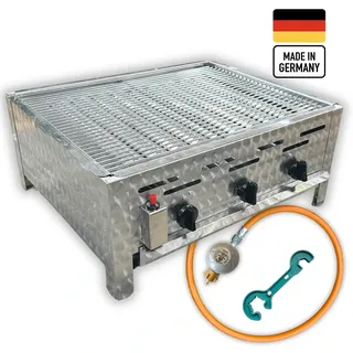 K + F Metalltechnik GmbH & Co. KG Gastrobräter 3-flammig silber