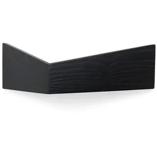 Woodendot Wandregal, Schwarz, Holz, Dreieckig, 33.5x10x15 cm, FSC 100%, Wohnzimmer, Regale, Wandregale