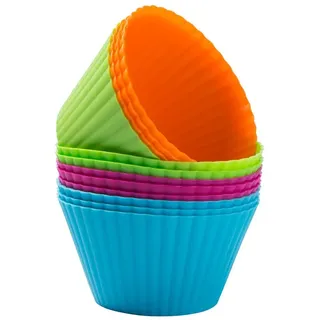 Muffinform Silikon Groß Muffinförmchen 9cm 12 Stück Wiederverwendbare Cupcake...