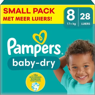 Pampers - Baby Dry - Größe 8 - Kleines Paket - 28 Stück - 17+ KG