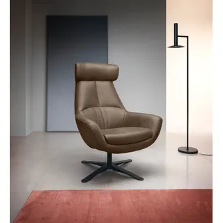 BeType Drehsessel BETYPE "Be Organic High Back, Loungesessel, Hochlehnsessel", braun (schlamm), B:81cm H:92cm T:83cm, 100% Polyester, Sessel, Drehsessel, in elegantem Design mit Drehfunktion