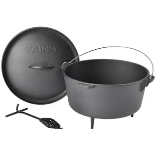 TAINO Dutch Schwarz, Metall, Kochen, Töpfe, Schmortöpfe