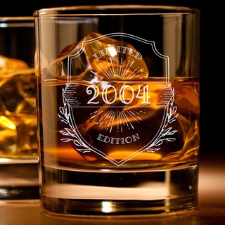 Personalisiertes Whisky Glas Tumbler I Limited Edition Jahrgang | Außergewöhnliche Geschenkideen für Weihnachtsgeschenke, Gravur Geschenke für Männer