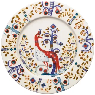 Iittala Taika Speiseteller 22 cm rot/weiß 3er Set