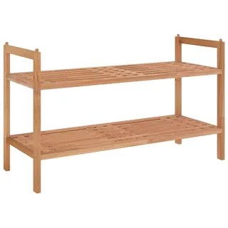 vidaXL Schuhregal 69 x 27 x 41 cm Massivholz Nussbaum / braun