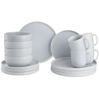 Butlers Geschirr-Set CASA NOVA 16-tlg. in Grau | Gr.: onesize