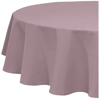 REDBEST Tischdecke Tischdecke "Tulsa", Baumwolle Uni lila rund | 160 cm x 160 cm