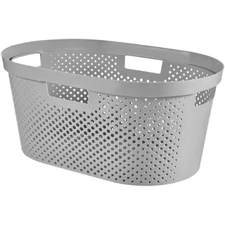 Curver Infinity 40l Wäschebehälter, hellgrau, - Curver